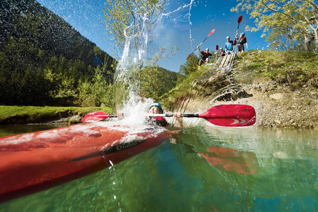 Kajaken im Sommerurlaub in Flachau