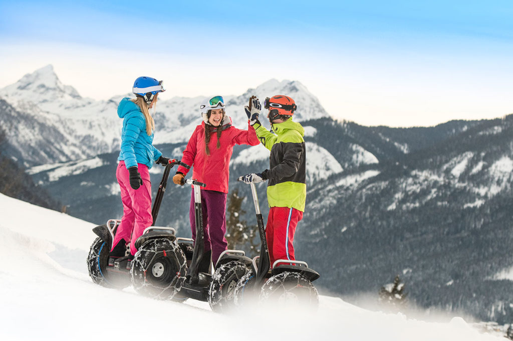 Segway im Winterurlaub in Flachau, Ski amadé